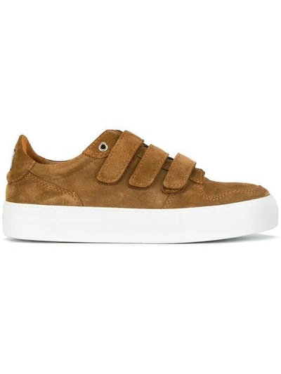 Ami Alexandre Mattiussi Basket Three-strap Suede Sneakers In