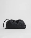 Mansur Gavriel Cloud Mini Chain Clutch Crossbody Bag In Black/flamma