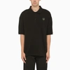 FRED PERRY BLACK COTTON SHORT SLEEVE POLO SHIRT,SM3102-42CO/K_FREDP-102_323-S