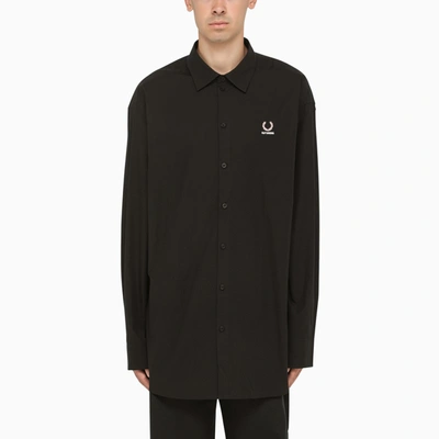 Fred Perry Classic Black Shirt In Cotton