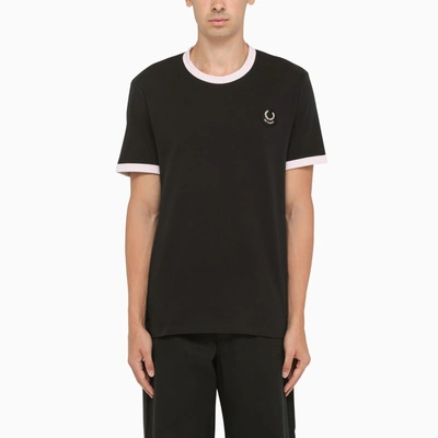 Fred Perry Black Short Sleeve Cotton T-shirt