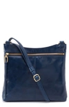 Hobo Cambel Leather Crossbody Bag In Denim