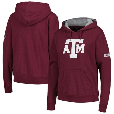 Stadium Athletic Women's Maroon Texas A&m Aggies Team Big Logo Pullover Hoodie