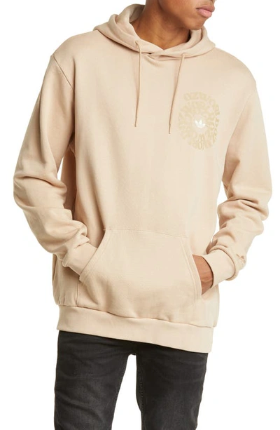Adidas Originals Graphics Ozworld Hoodie In Magic Beige-neutral