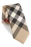 Burberry Manston Exploded Check Silk Tie In Beige