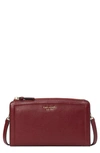 Kate Spade Knott Small Leather Crossbody Bag In Autumnal Red