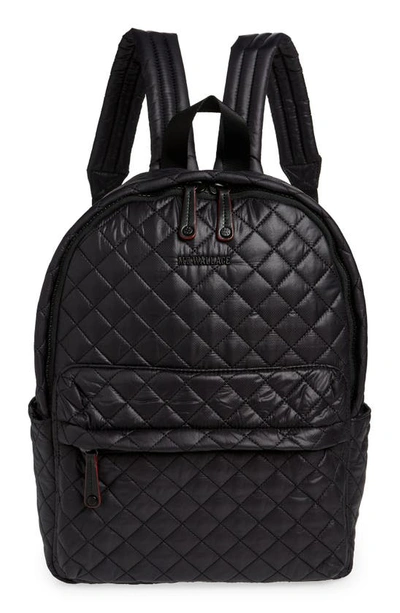 Mz Wallace City Quilted Nylon Backpack In Black