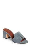 Loro Piana Summer Charms Slide Sandal In 50ju Rain Cloud