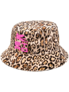 Etro Leopard-pattern Logo-print Bucket Hat In Neutrals