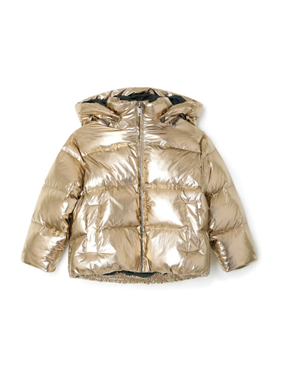 Bonpoint Kids Winter Jacket For Girls In Gold | ModeSens