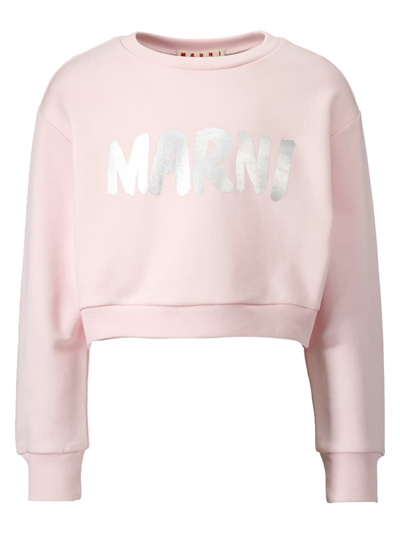 Marni Kids Pink Printed Sweatshirt