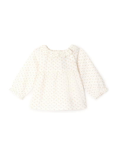 Bonpoint Babies' Kids Blouse For Girls In Bianco Crema