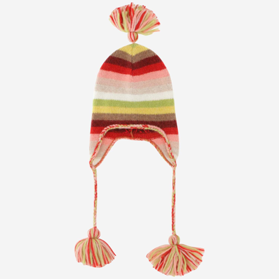 Alanui Under The Northern Sky Striped Alpaca-blend Beanie In White