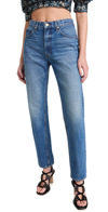 Ulla Johnson The Daphne Straight-leg Cuffed Denim Jeans In Danube Mediu