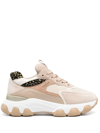Hogan Hyperactive Chunky Panelled Sneakers In Beige