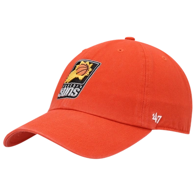 47 Brand Men's Orange Phoenix Suns Team Clean Up Adjustable Hat In Orange/orange