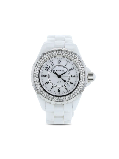 Pre-owned Chanel 2004  J12 34mm In White