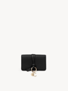 Chloé Porte-cartes Et Monnaie Alphabet En Cuir Grainé Femme Noir Taille Onesize 100% Cuir De Veau In Black