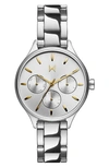 Mvmt Women's Chronograph Reina Stainless Steel Bracelet Watch 34mm In Silver