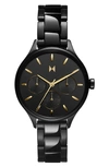 Mvmt Women's Chronograph Reina Black-tone Stainless Steel Bracelet Watch 34mm