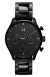 Mvmt Men's Chronograph Airhawk Black-tone Stainless Steel Bracelet Watch 42mm