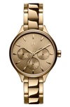 Mvmt Women's Chronograph Reina Gold-tone Stainless Steel Bracelet Watch 34mm