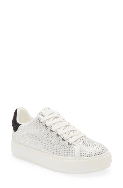 Kg Kurt Geiger Laney Crystal Platform Trainer In White