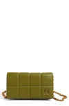 House Of Want We Browse Vegan Leather Wallet Crossbody Bag In Chartreuse