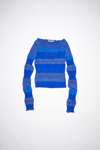 Acne Studios Mixed Ribbed Sweater In Blue
