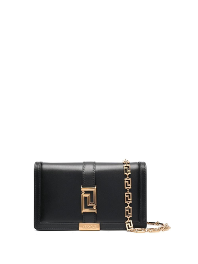 Versace Greek Deed Clutch Bag In Nero