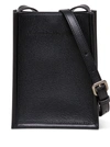 ALEXANDER MCQUEEN BLACK LEATHER CROSSBODY BAG WITH LOGO