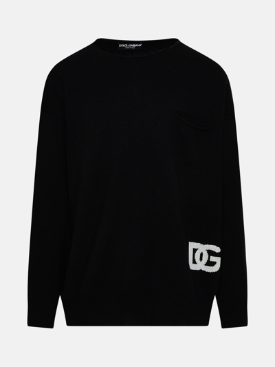 Dolce & Gabbana Black Cashmere Sweater