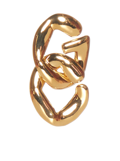 Gcds Melting Logo Earrings In Oro