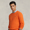 RALPH LAUREN CABLE-KNIT WOOL-CASHMERE SWEATER