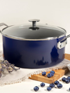 Granitestone Gastronomical Gradient 5qt Stock Pot In Blue