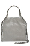 Stella Mccartney Mini Falabella Faux Leather Tote In Grey