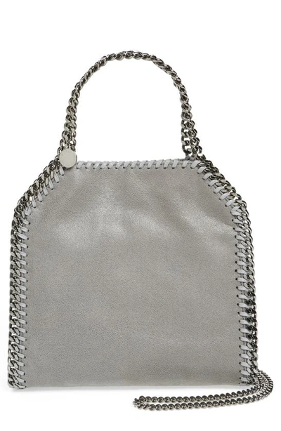 Stella Mccartney Mini Falabella Faux Leather Tote In Gray