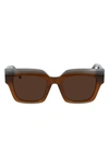 MCM Brown 51mm Logo Plaque Square Sunglasses MCM Brown Plaque Logo Sunglasses 51mm main image 3