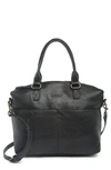 American Leather Co. Carrie Dome Satchel In Black Vintage