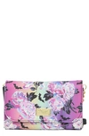 Luv Betsey By Betsey Johnson Heart Quilted Crossbody Bag In Spooky Sky Floral