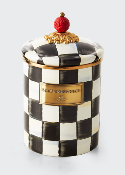 MACKENZIE-CHILDS COURTLY CHECK MEDIUM CANISTER