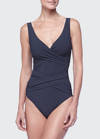 KARLA COLLETTO CRISS-CROSS ONE-PIECE SWIMSUIT
