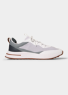 Loro Piana Weekend Walk Performance Mesh Low-top Sneakers In Gray Frost