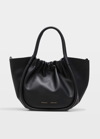 Proenza Schouler Ruched Top Handle Tote Bag In Black