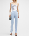 Cinq À Sept Brianne Slit-leg Trousers In Keylime
