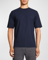 Theory Essential Crewneck Short Sleeve Tee In Baltic