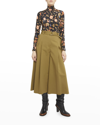 Ulla Johnson Aurelia Odessa-print Roll-neck Jersey Top In Odessa