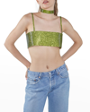 Nué Charlotte Green Top In Lime Green