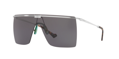 Gucci Grey Shield Unisex Sunglasses Gg1096s 001 99 In Silver