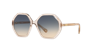 Chloé Ch0008s Acetate Geometric-frame Sunglasses In Grün Verlaufstönung